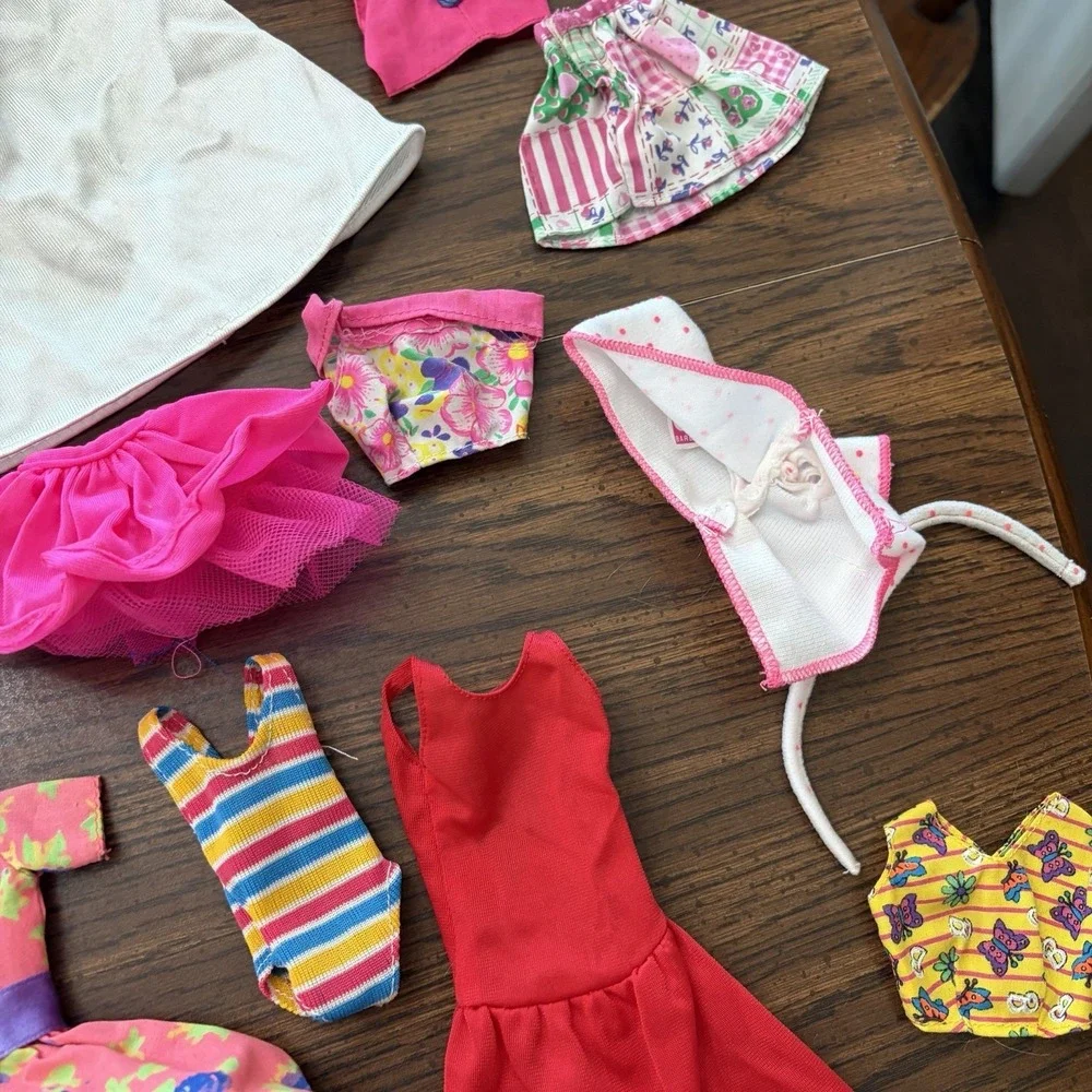Vintage Barbie Doll Clothing Lot Mattel & Other Wedding Dress Mermaid 80s 90s 70